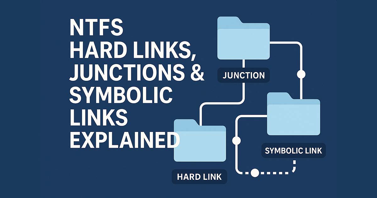 Illustration of NTFS link types