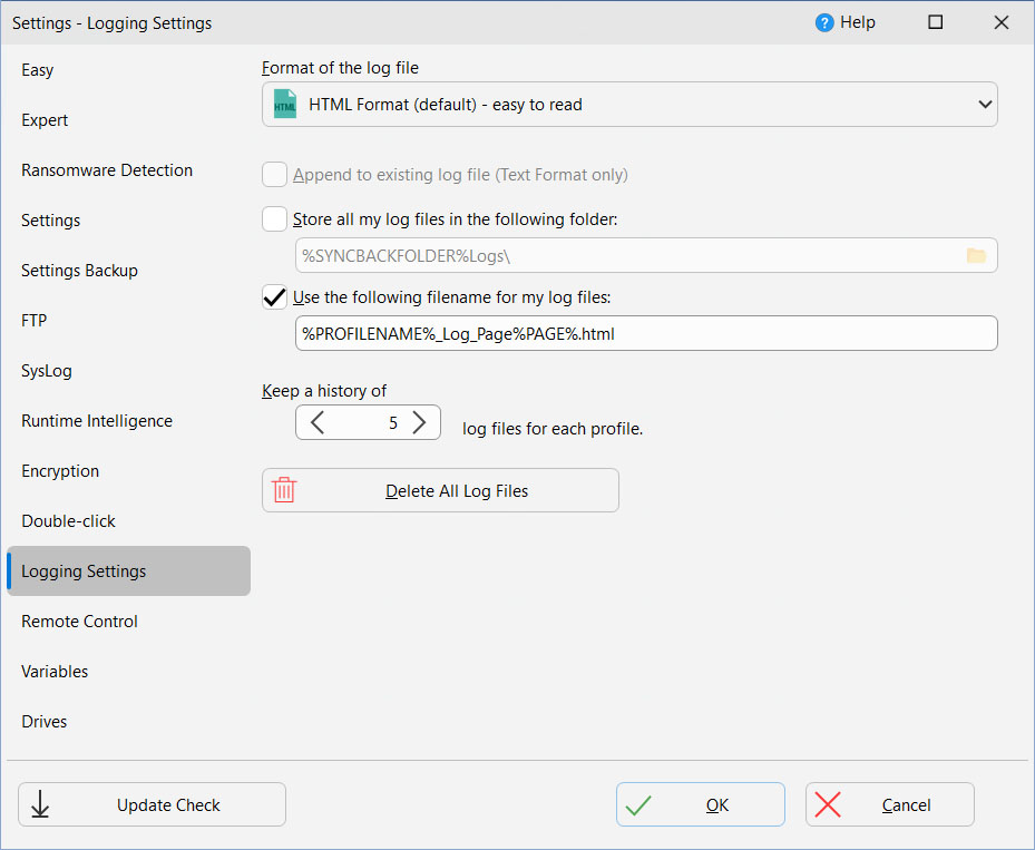 logging-settings